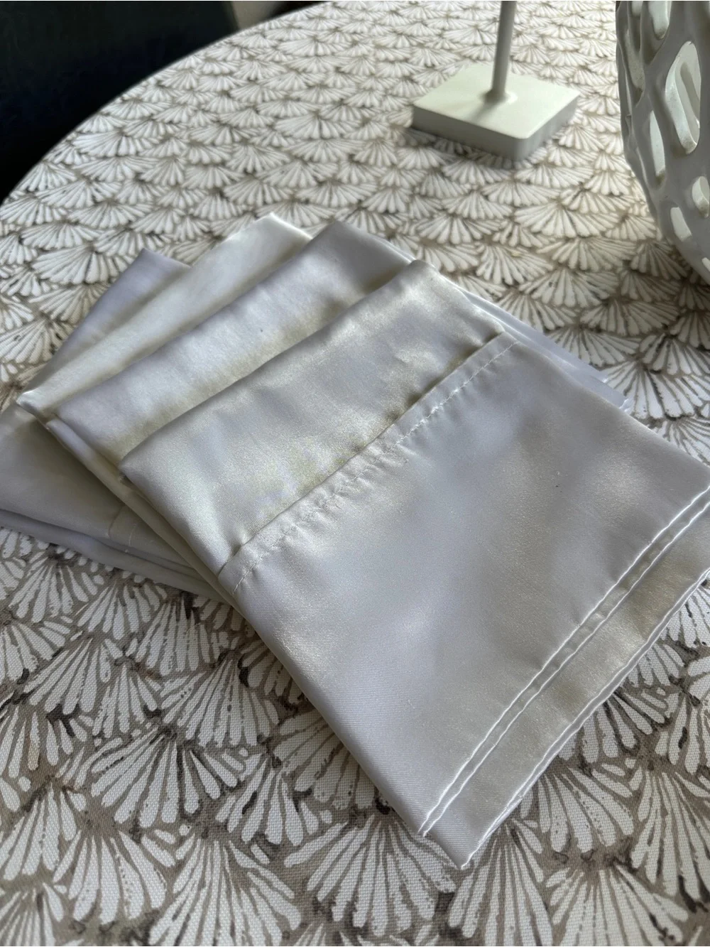 Luxury Satin Pillowcase Set - White